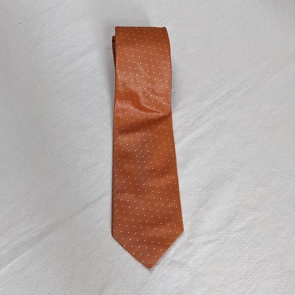 Hugo Boss Orange Dot Classic 100% Silk Tie Made in Italy - Picture 2 of 4